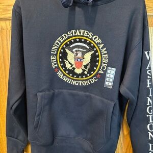 Navy Blue Washington DC Hoodie Size Small